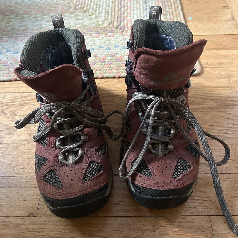 Vasque Hiking Shoes - Maroon and Grey